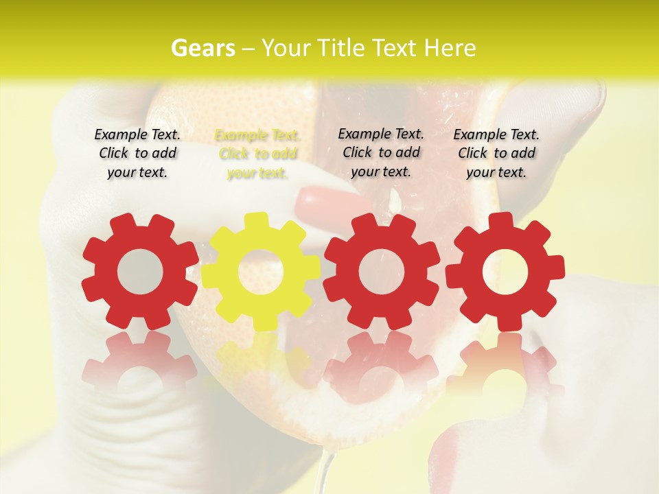 Adult Yellow Isolated PowerPoint Template