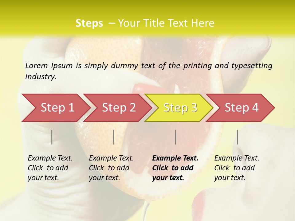 Adult Yellow Isolated PowerPoint Template