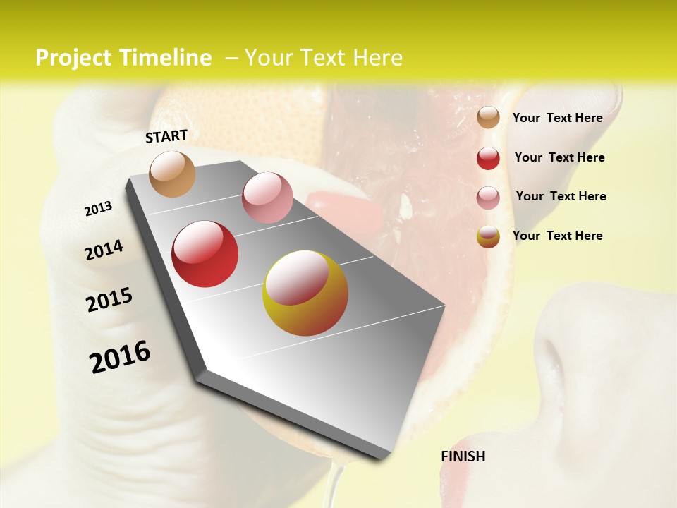 Adult Yellow Isolated PowerPoint Template