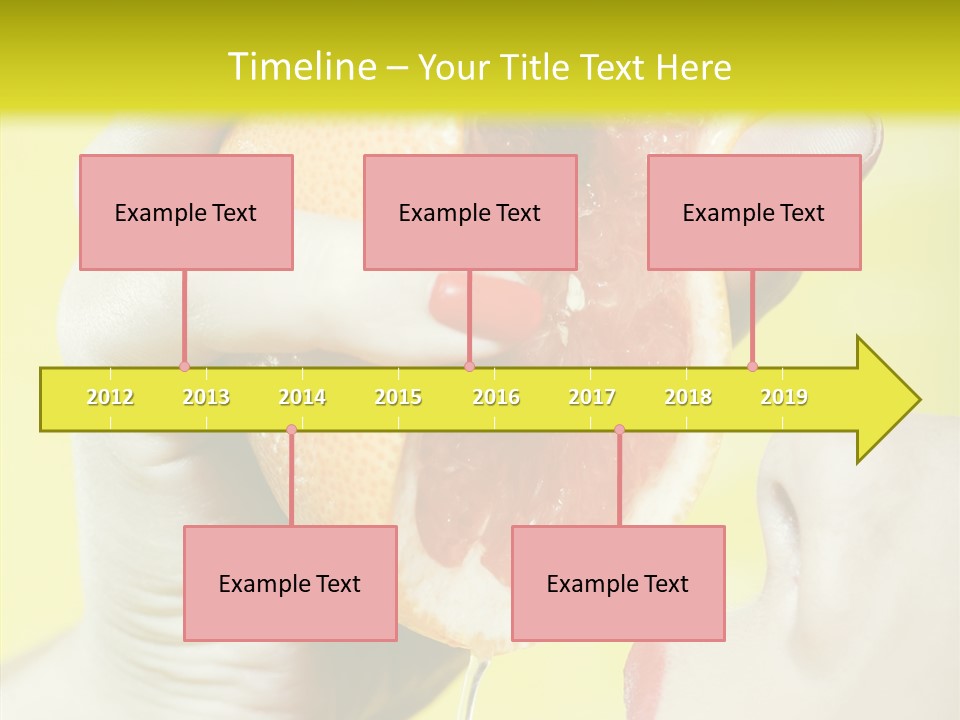 Adult Yellow Isolated PowerPoint Template