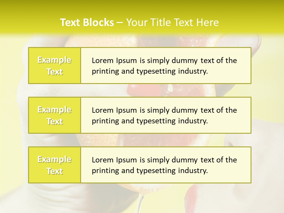 Adult Yellow Isolated PowerPoint Template