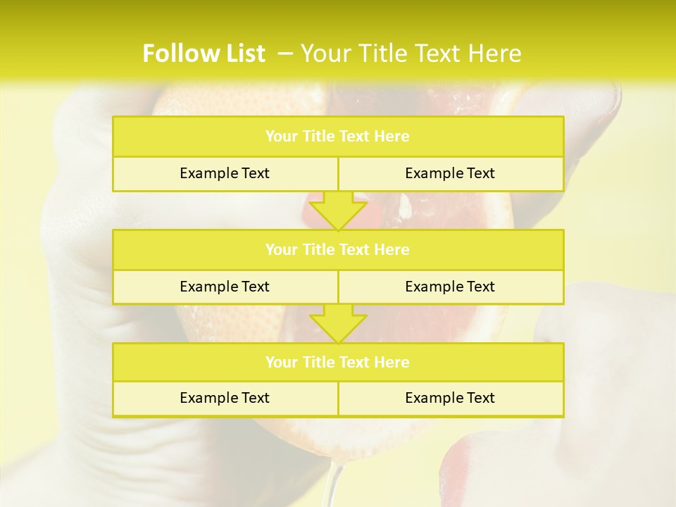 Adult Yellow Isolated PowerPoint Template