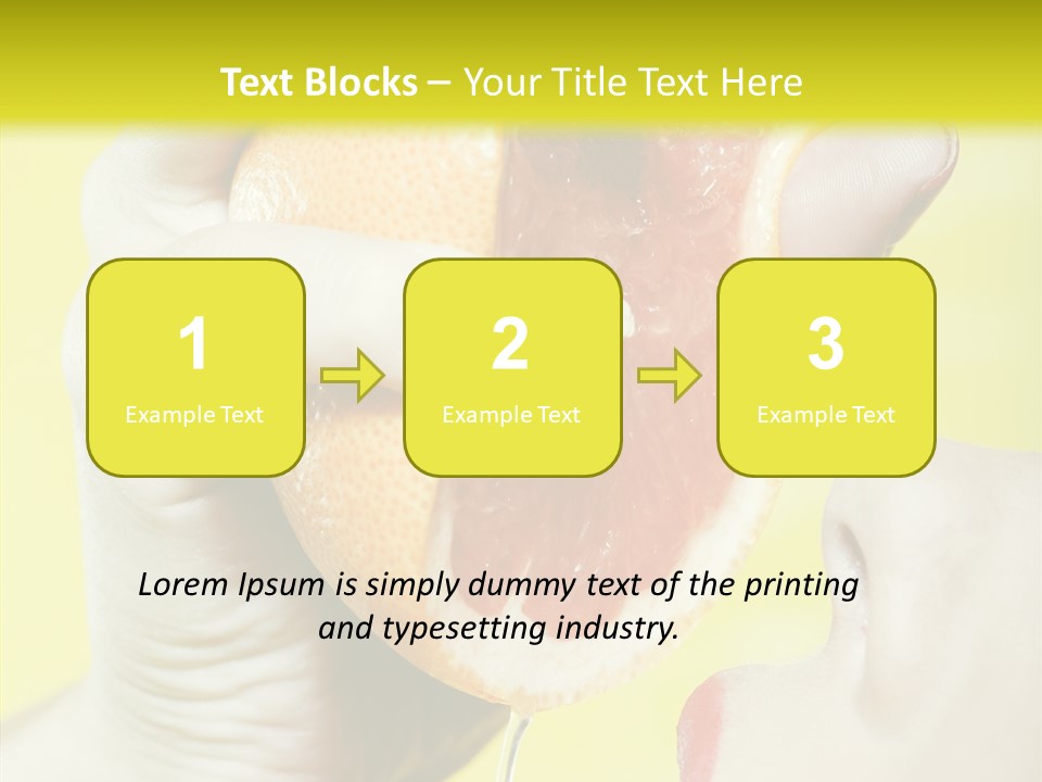 Adult Yellow Isolated PowerPoint Template