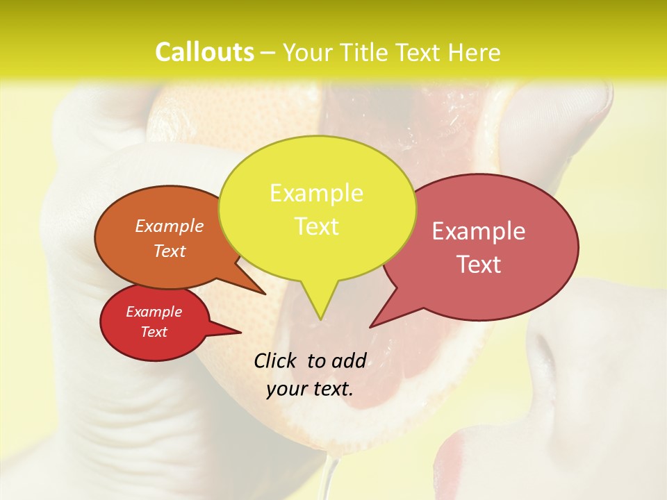 Adult Yellow Isolated PowerPoint Template