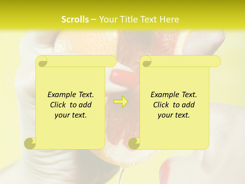 Adult Yellow Isolated PowerPoint Template
