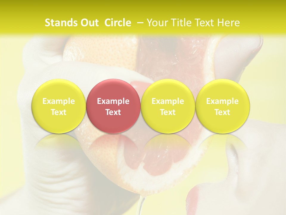 Adult Yellow Isolated PowerPoint Template