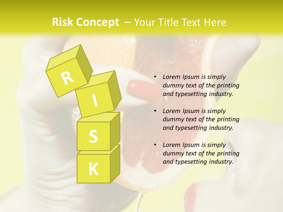 Adult Yellow Isolated PowerPoint Template