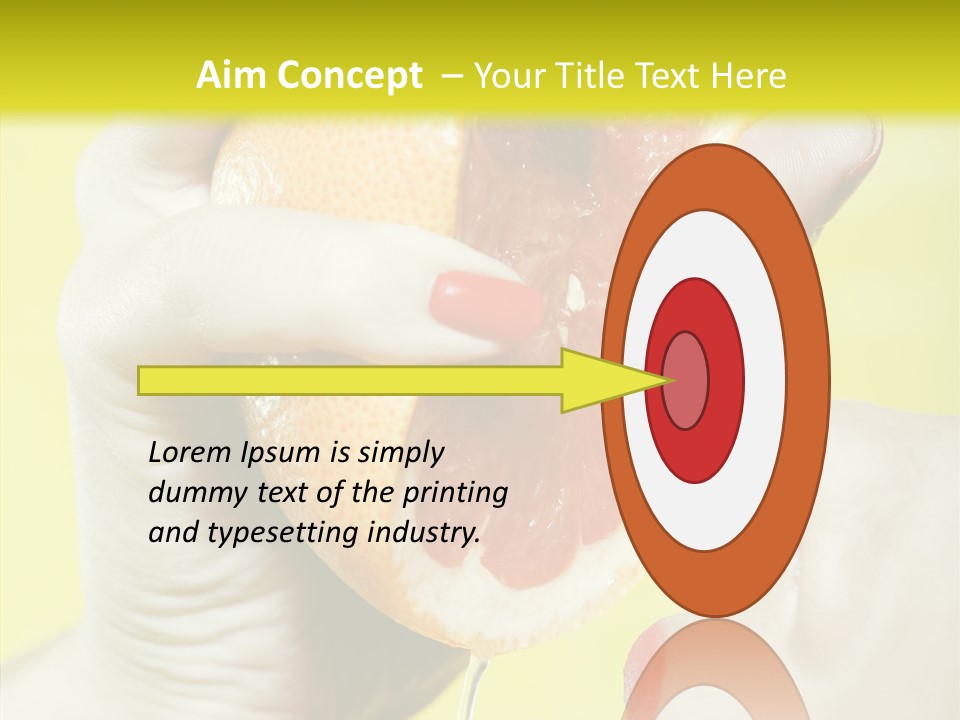 Adult Yellow Isolated PowerPoint Template