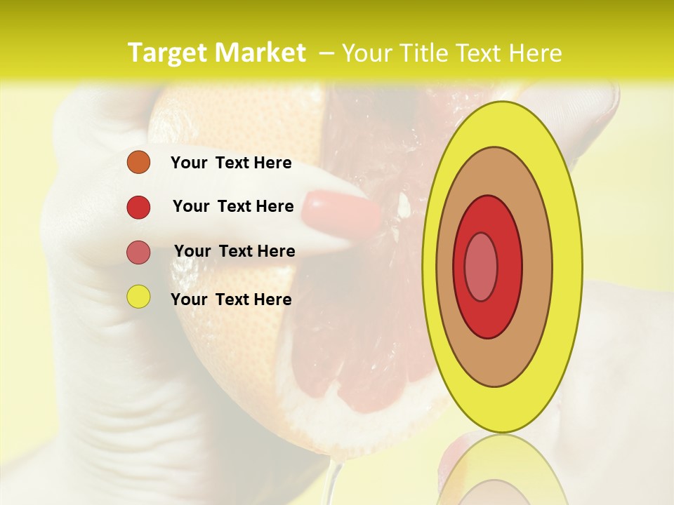 Adult Yellow Isolated PowerPoint Template