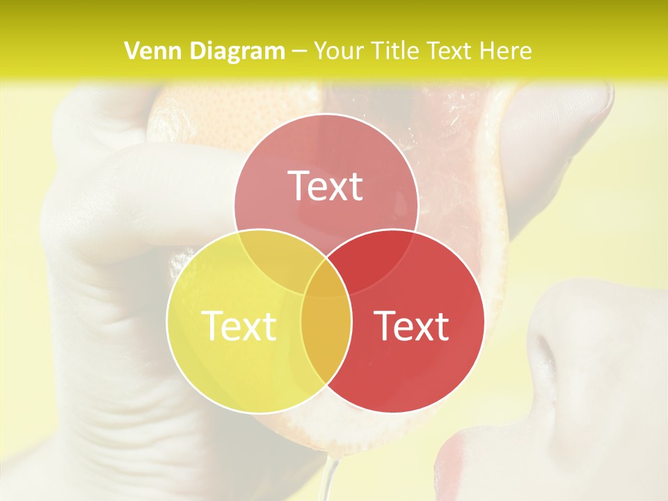 Adult Yellow Isolated PowerPoint Template