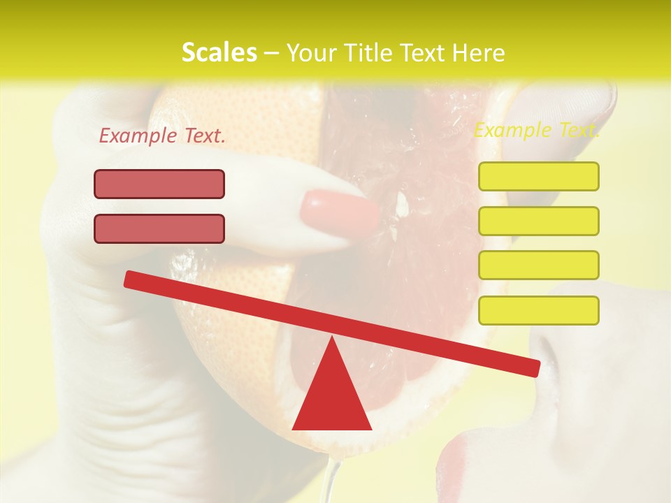 Adult Yellow Isolated PowerPoint Template