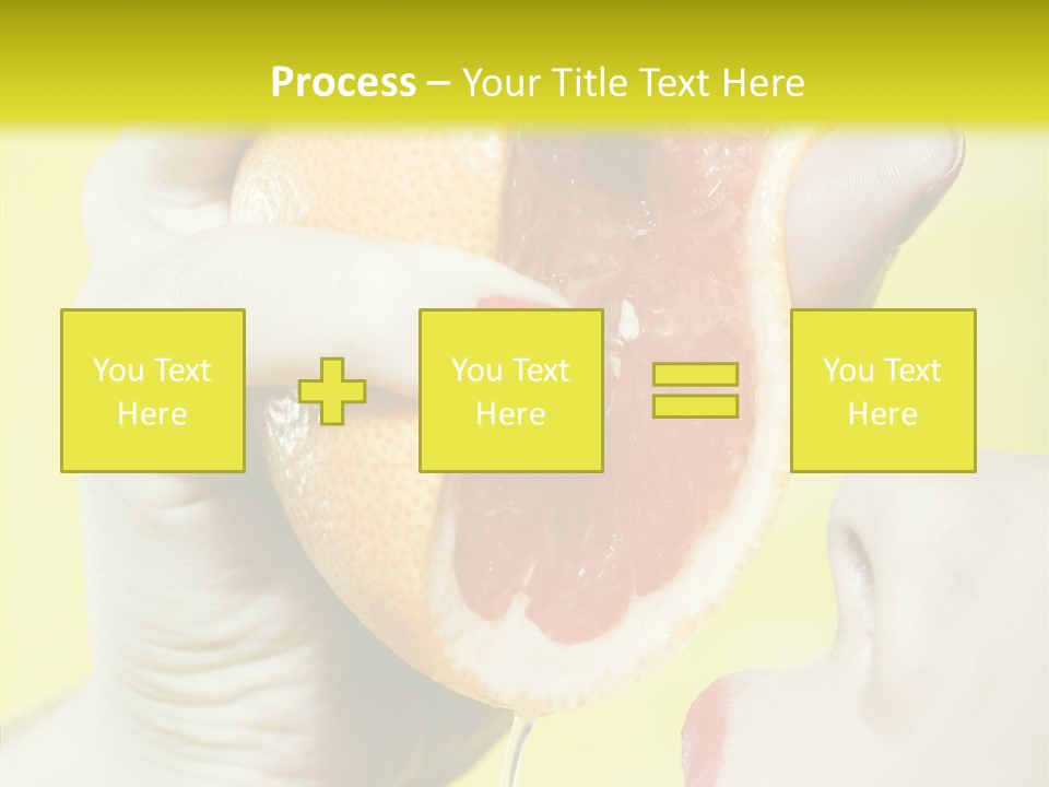 Adult Yellow Isolated PowerPoint Template