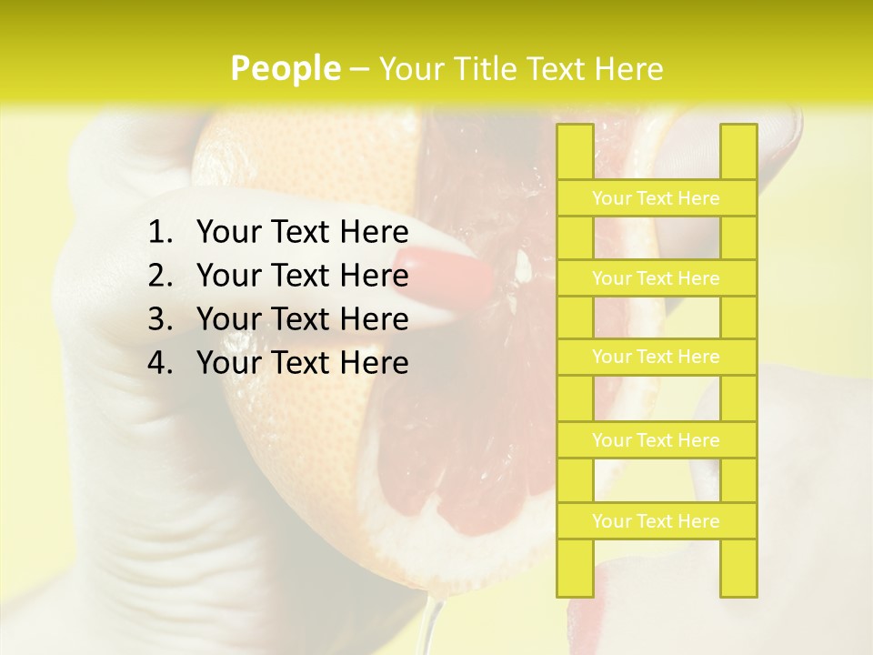 Adult Yellow Isolated PowerPoint Template
