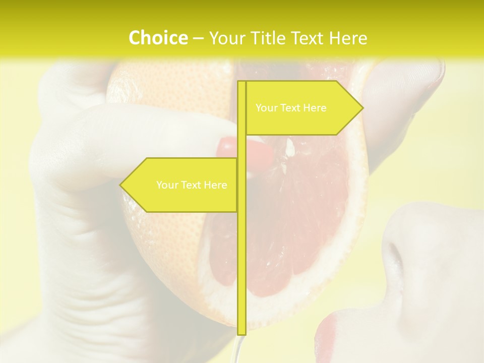 Adult Yellow Isolated PowerPoint Template