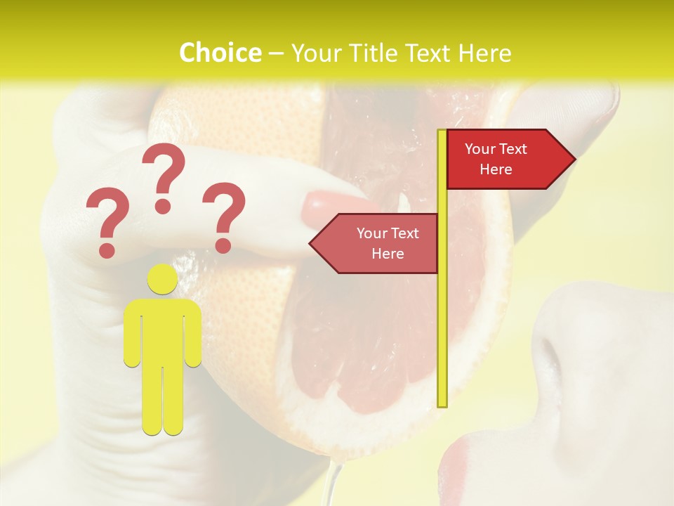 Adult Yellow Isolated PowerPoint Template