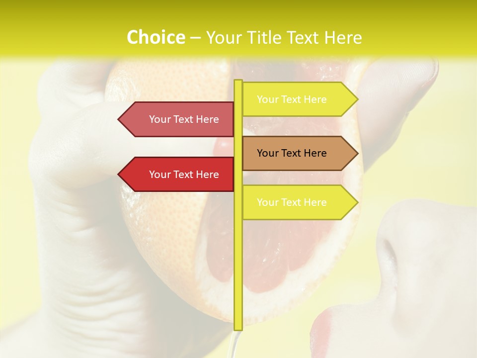 Adult Yellow Isolated PowerPoint Template