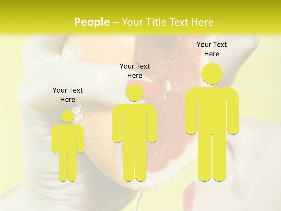 Adult Yellow Isolated PowerPoint Template