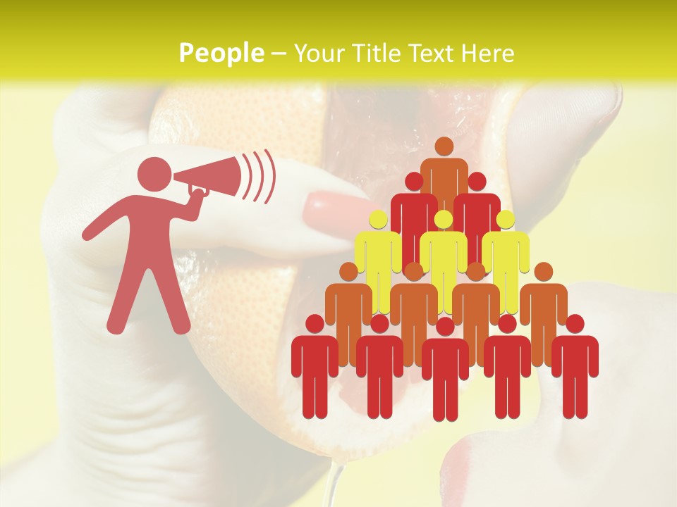 Adult Yellow Isolated PowerPoint Template