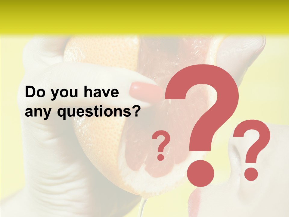 Adult Yellow Isolated PowerPoint Template