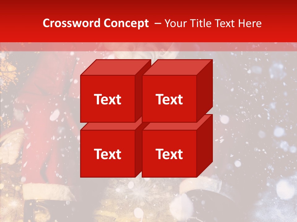 Christmas Red Clause PowerPoint Template