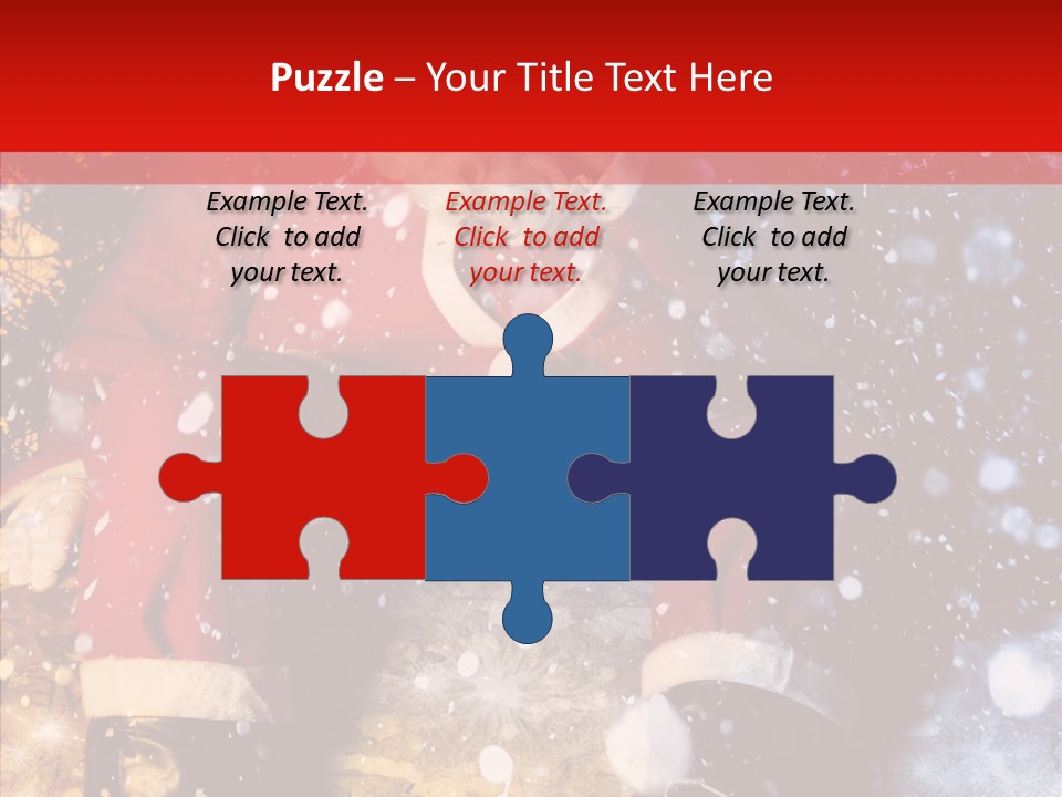 Christmas Red Clause PowerPoint Template