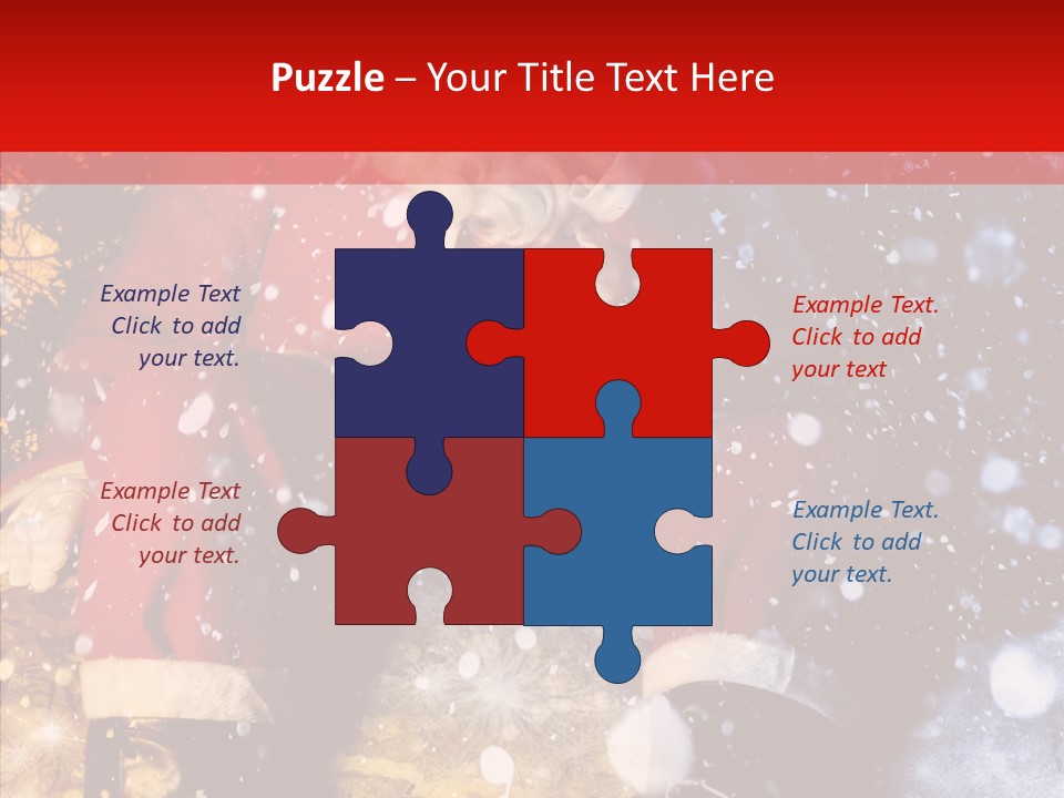Christmas Red Clause PowerPoint Template