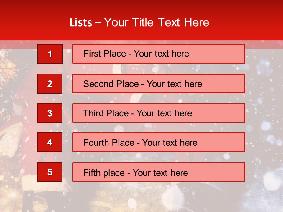 Christmas Red Clause PowerPoint Template