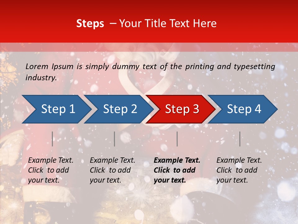 Christmas Red Clause PowerPoint Template