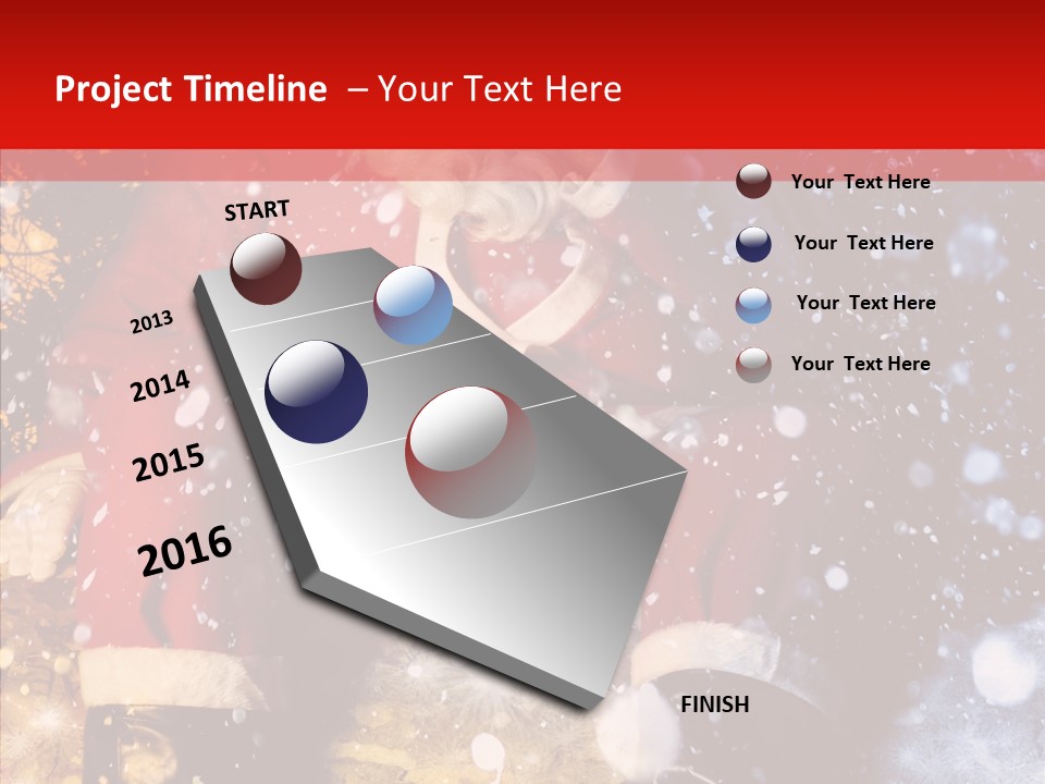 Christmas Red Clause PowerPoint Template