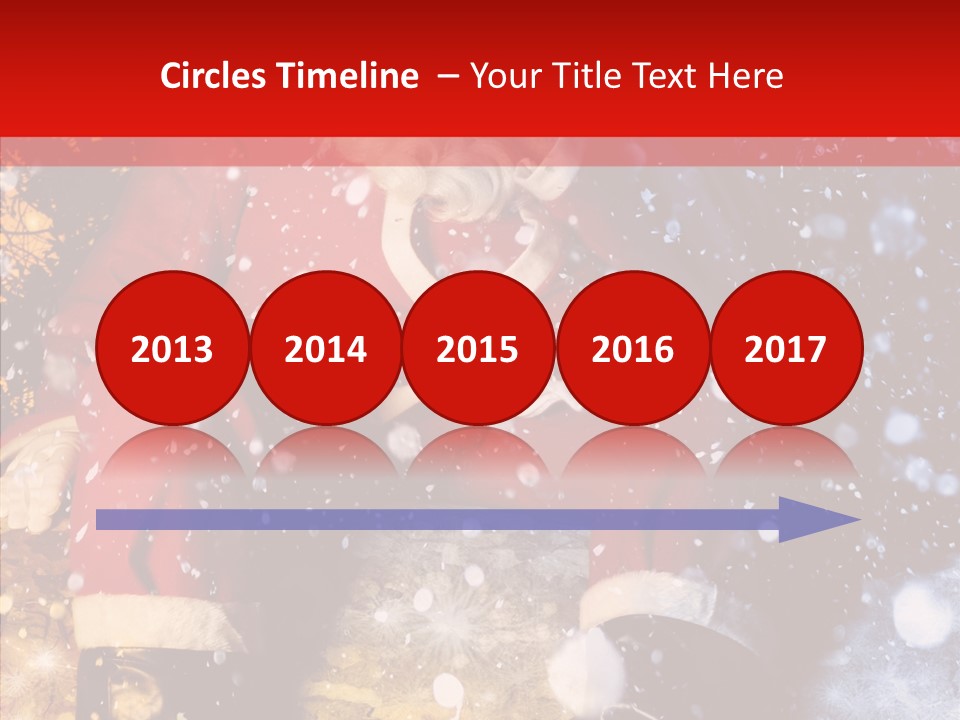 Christmas Red Clause PowerPoint Template