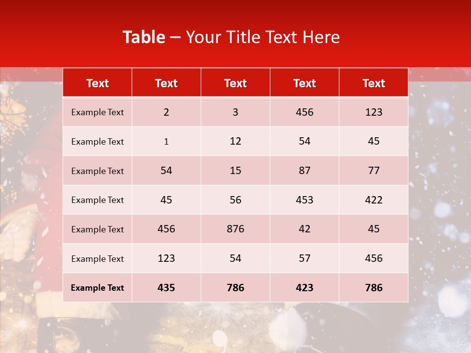 Christmas Red Clause PowerPoint Template