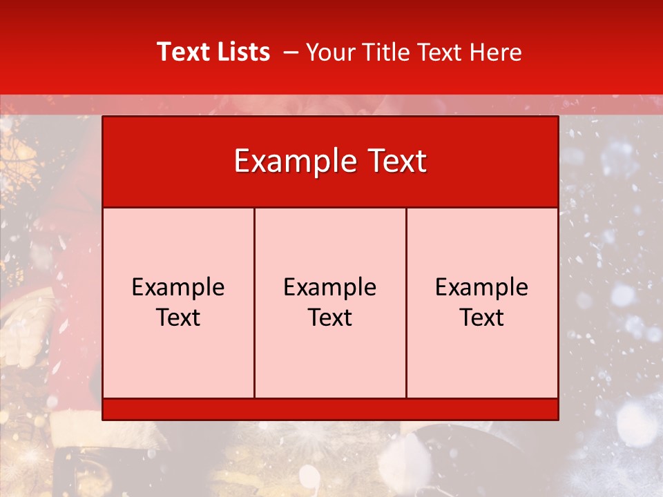 Christmas Red Clause PowerPoint Template