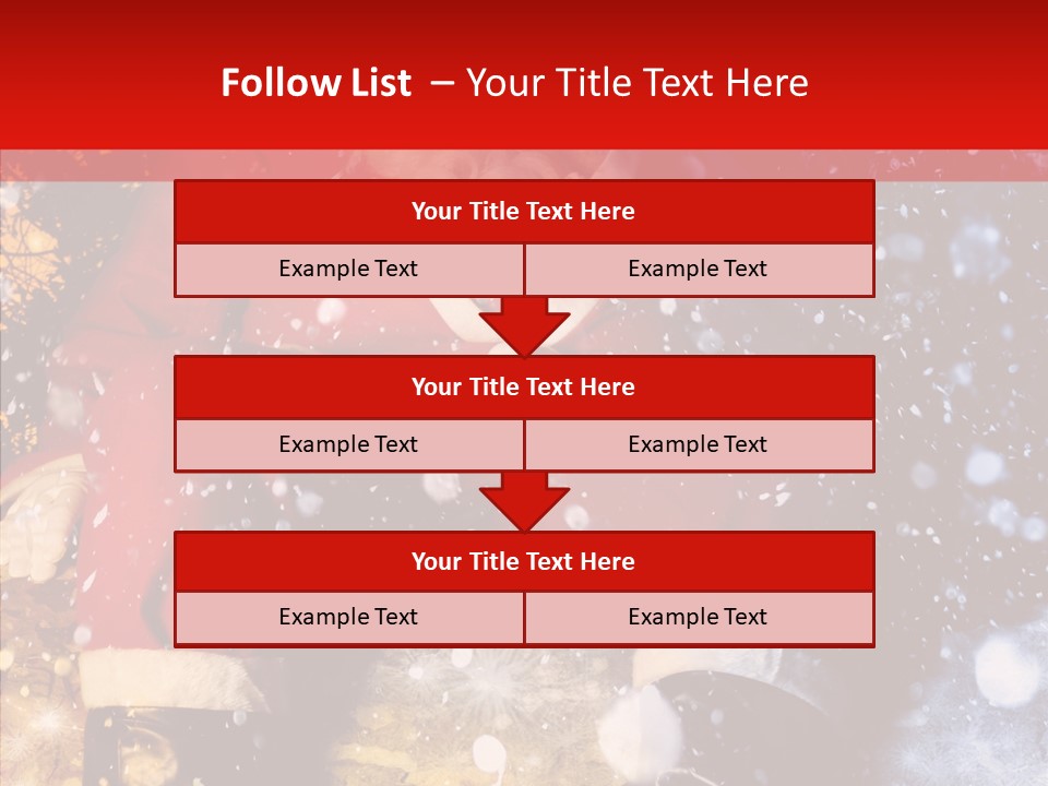 Christmas Red Clause PowerPoint Template