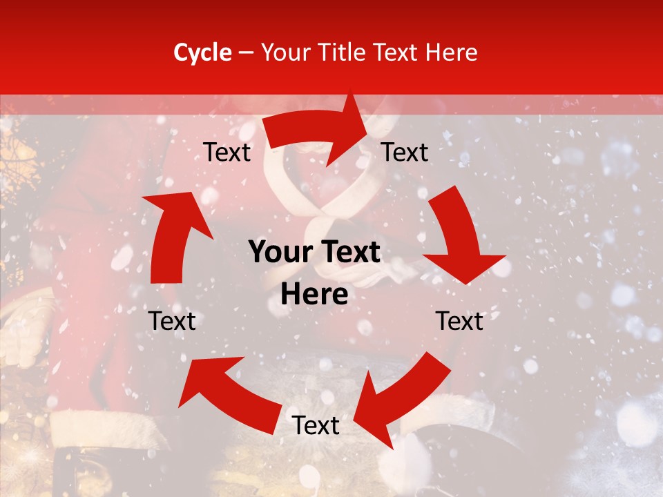 Christmas Red Clause PowerPoint Template