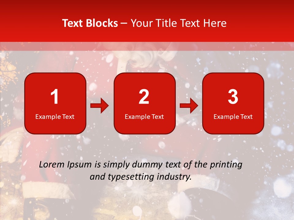 Christmas Red Clause PowerPoint Template