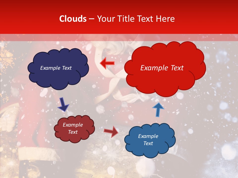 Christmas Red Clause PowerPoint Template