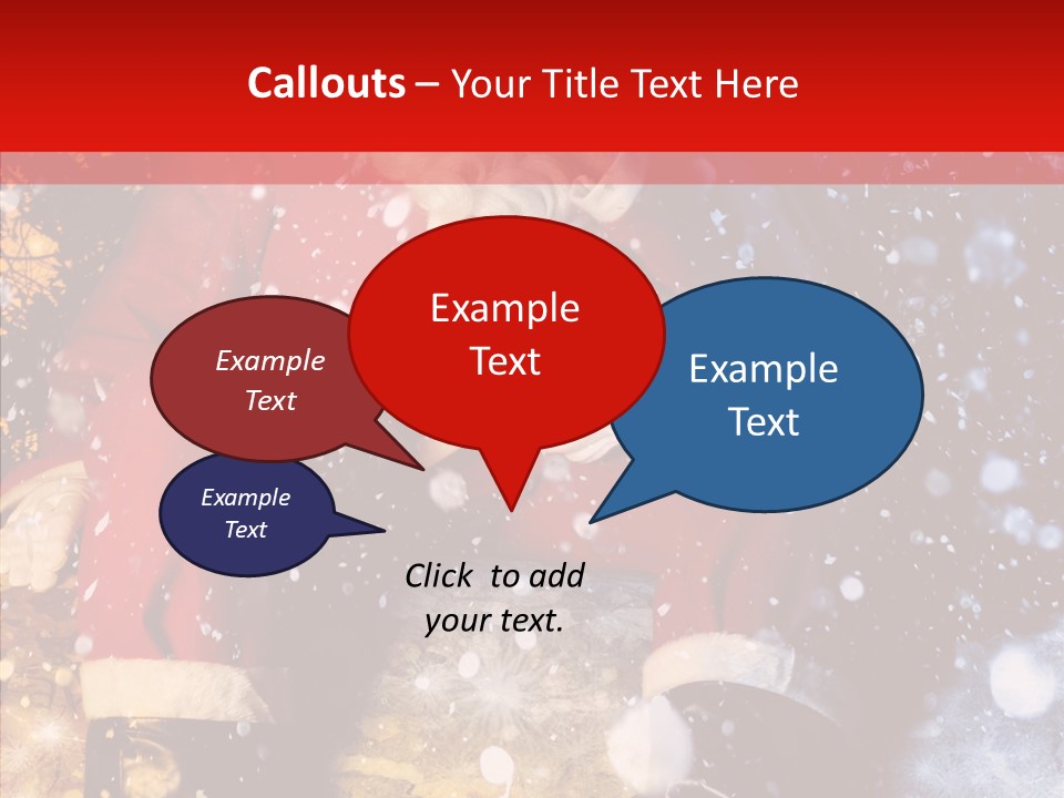 Christmas Red Clause PowerPoint Template