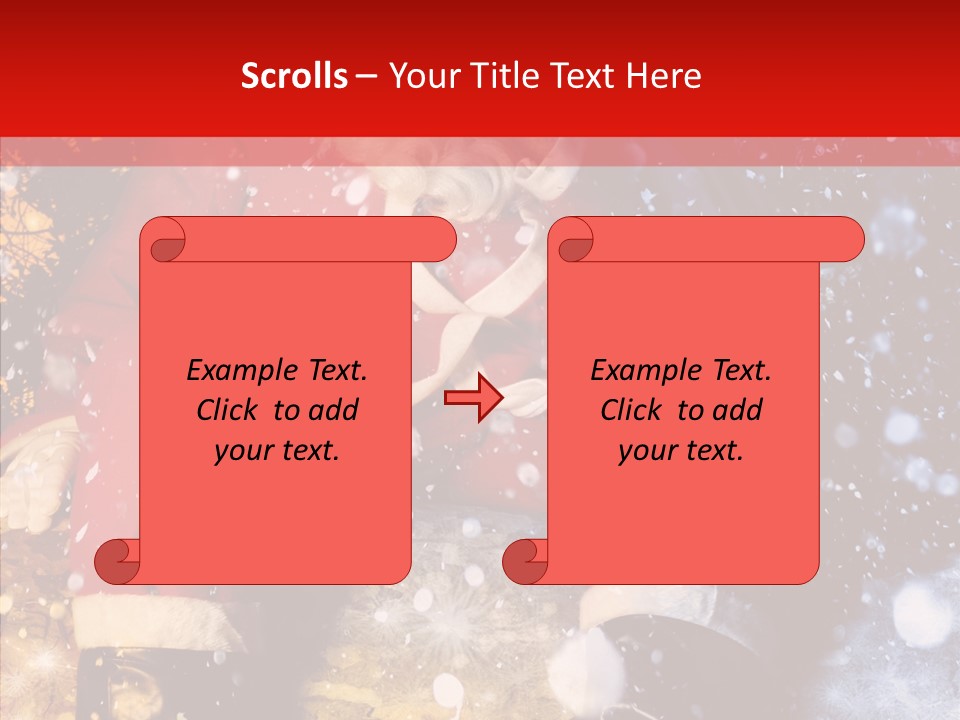 Christmas Red Clause PowerPoint Template