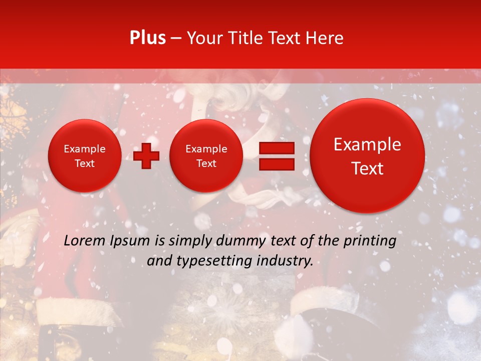 Christmas Red Clause PowerPoint Template