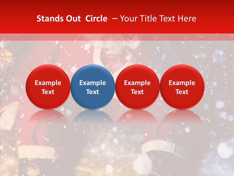 Christmas Red Clause PowerPoint Template