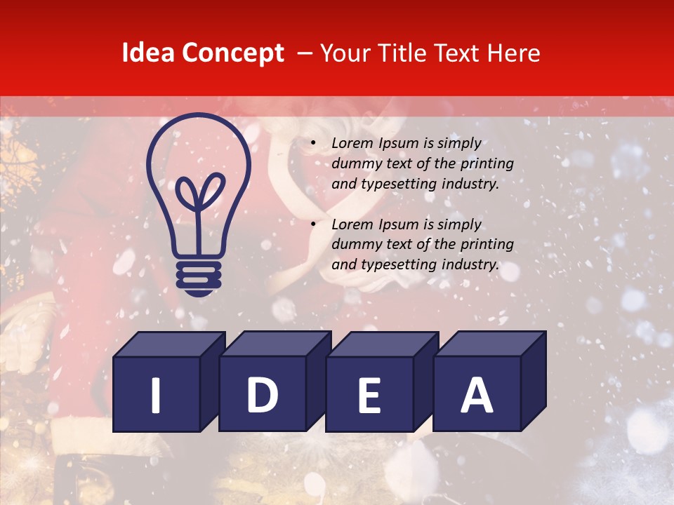 Christmas Red Clause PowerPoint Template