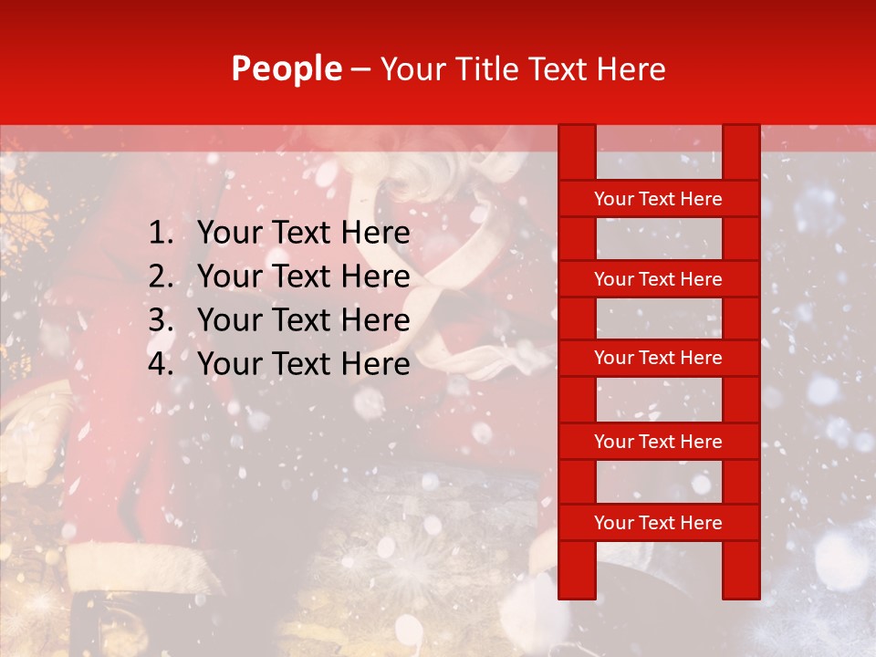 Christmas Red Clause PowerPoint Template