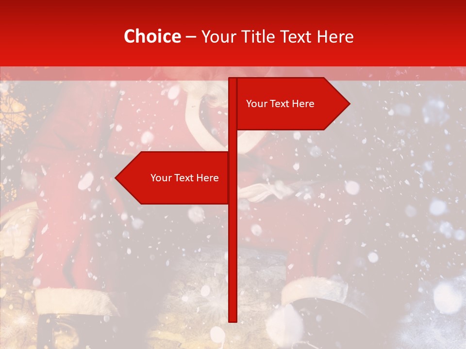 Christmas Red Clause PowerPoint Template