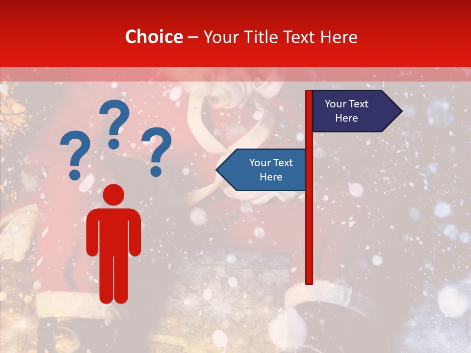 Christmas Red Clause PowerPoint Template