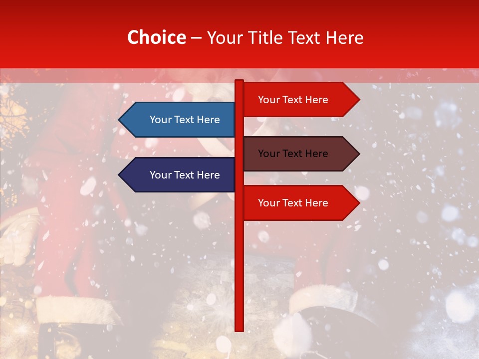 Christmas Red Clause PowerPoint Template