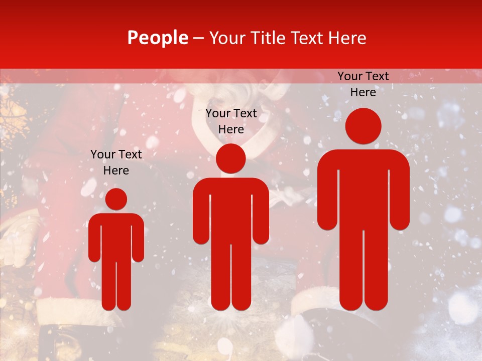 Christmas Red Clause PowerPoint Template
