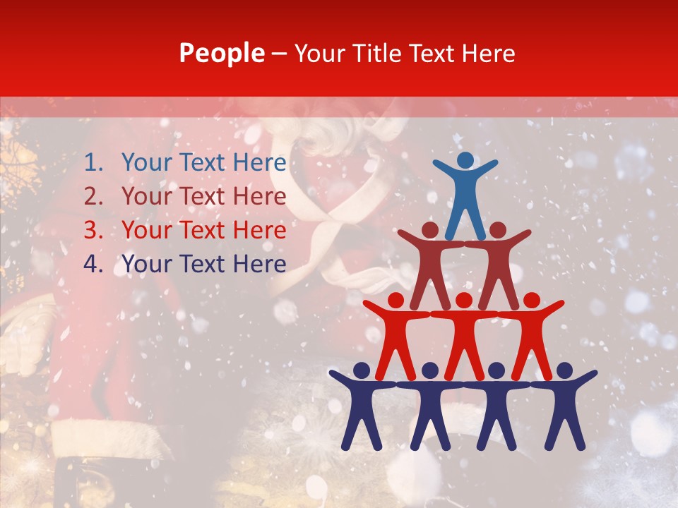 Christmas Red Clause PowerPoint Template