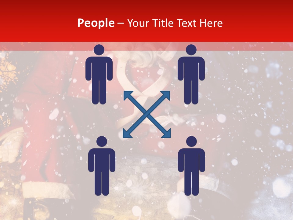 Christmas Red Clause PowerPoint Template