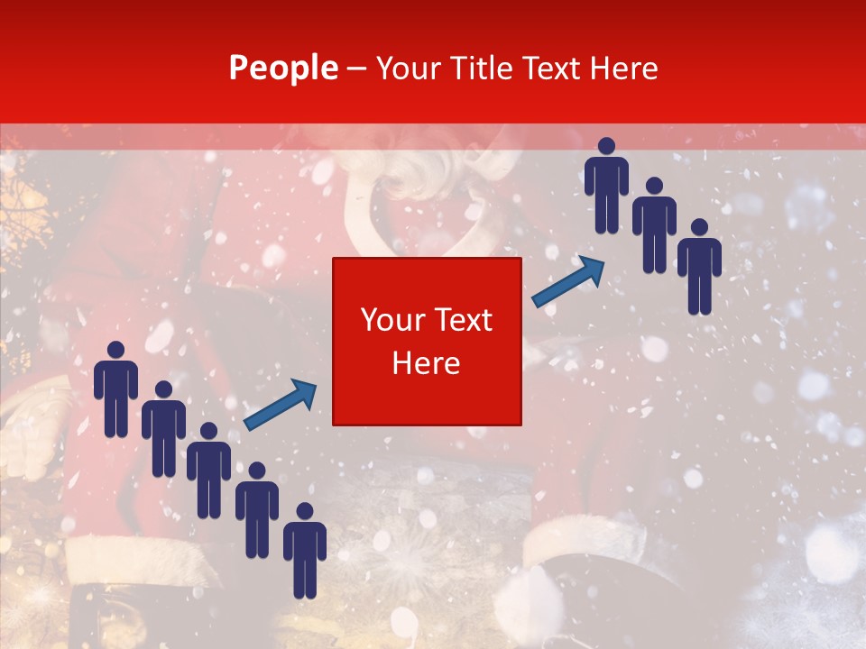 Christmas Red Clause PowerPoint Template
