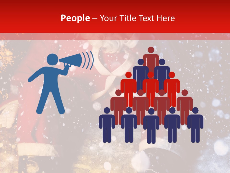 Christmas Red Clause PowerPoint Template
